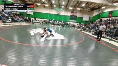 138 lbs Semifinal - Jonah Schulz, Cody vs Mason Christenson, Lovell