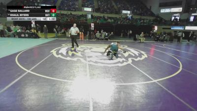 190 lbs Round Of 16 - Gage Ballard, West-Oak vs Khalil Myers, Battery Creek