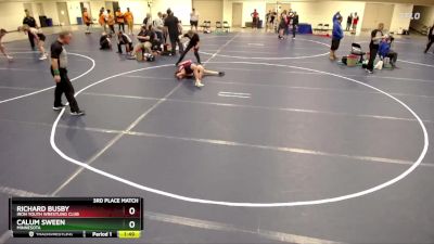 136 lbs 3rd Place Match - Richard Busby, Iron Youth Wrestling Club vs Calum Sween, Minnesota