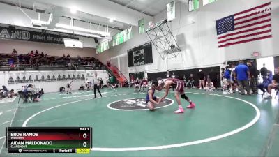 175 lbs Cons. Round 3 - Aidan Maldonado, Claremont vs Eros Ramos, Western