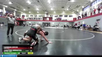 174 lbs Cons. Round 2 - Cameron Simcox, Maryville vs Christian Arrington, Belmont Abbey
