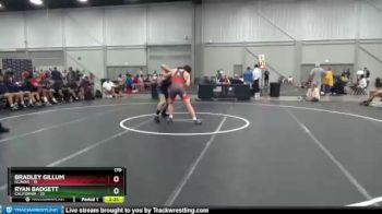 170 lbs Round 3 (8 Team) - Bradley Gillum, Illinois vs Ryan Badgett, California