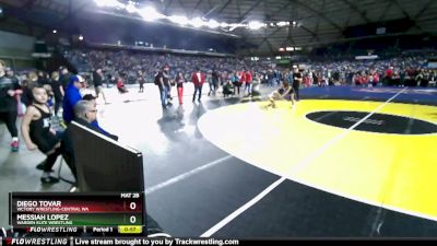 62 lbs Quarterfinal - Messiah Lopez, Warden Elite Wrestling vs Diego Tovar, Victory Wrestling-Central WA