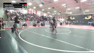 135 lbs Champ. Round 2 - Layla Barron, Murrieta Mesa vs Shala Ricks, Buena