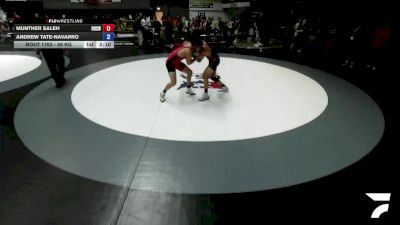 86 kg Champ. Round 1 - Munther Saleh, Rodriguez High School Wrestling vs Andrew Tate-Navarro