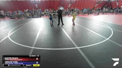 70 lbs Semifinal - Austin Peach, Askren Wrestling Academy vs Vernon Karl, CrassTrained: Weigh In Club