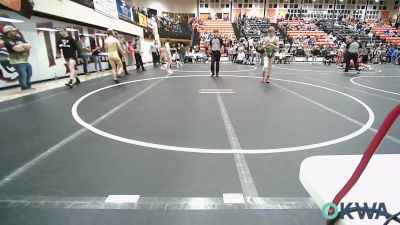 119 lbs Semifinal - Gavin Wallace, R.A.W. vs Gabe Oakley, Vinita Kids Wrestling