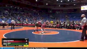 220 lbs Semis & 1st Wrestleback (8 Team) - John Rathbun, Tremont vs Riley Vest, Harvard