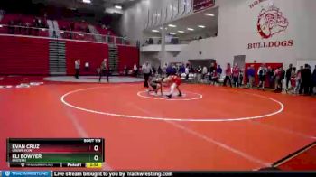 120 lbs Cons. Round 2 - Eli Bowyer, Eastern vs Evan Cruz, Crown Point