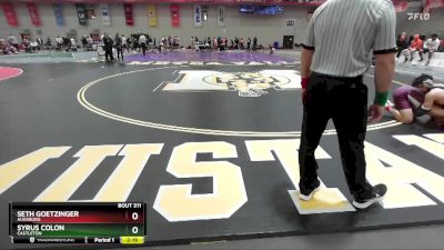 174 lbs Quarterfinal - Seth Goetzinger, Augsburg vs Syrus Colon, Castleton