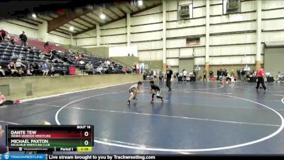 66 lbs Cons. Round 2 - Dante Tew, Weber Warrior Wrestling vs Michael Paxton, Excalibur Wrestling Club