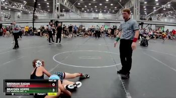 92 lbs Round 5 (8 Team) - Brennan Eagan, Team Gotcha White vs Brayden Hoppe, Mat Warriors Red