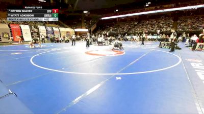 175 Class 1 lbs 3rd Place Match - Peyton Shaver, St. Pius X (Festus) vs Wyatt Adkisson, Centralia