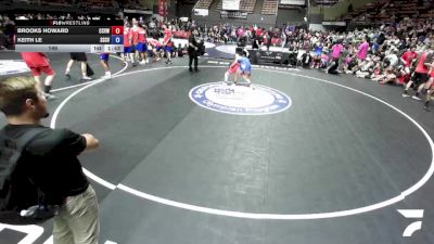 140 lbs Brooks Howard, CVWA - Central Valley Wrestling Association vs Keith Le, SCVWA - Santa Clara Valley Wrestling Association