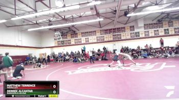 141 lbs 1st Place Match - Derrek Alcantar, Bakersfield College vs Matthew Terrence, Fresno City