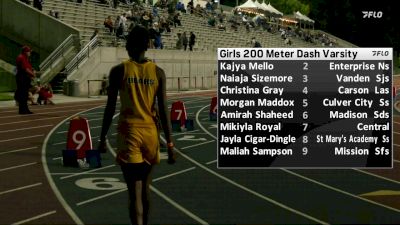 High School Girls' 200m Varsity, Semi-Finals 4