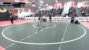 170 lbs Champ. Round 1 - Marina Valdes, Mayfair vs Graciela Garcia, Golden Valley (Bakersfield)