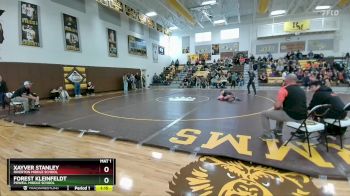 126 lbs Round 3 - Xayver Stanley, Riverton Middle School vs Forest Kleinfeldt, Powell Middle School