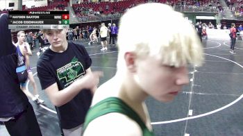 75 lbs Champ. Round 1 - Jacob Eisenhauer, Tri-County Northeast vs Hayden Saxton, Weeping Water Wrestling Club