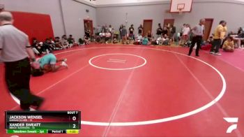 133 lbs Round 3 (6 Team) - Xander Sweatt, Reece Warriors vs Jackson Wensel, Kansas Silver