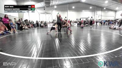 46 lbs Round Of 16 - Rory Rice, Coweta Tiger Wrestling vs Rodrick Waitkus, Team Tulsa Wrestling Club