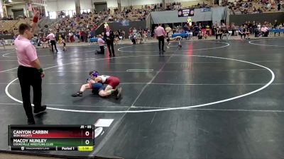 85 lbs Champ. Round 1 - Canyon Carbin, Iron Knights vs Macoy Nunley, Cookeville Wrestling Club