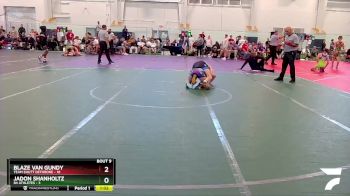 126 lbs Round 3 (8 Team) - Blaze Van Gundy, Team Shutt Dethrone vs Jadon Shanholtz, 84 Athletes