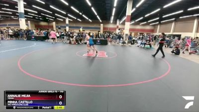 110 lbs Quarterfinal - Annalie Mejia, Texas vs Minha Castillo, Vici Wrestling Club