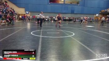 2 - 150 lbs Cons. Round 2 - Brayden Keen, Lebanon vs Damien Weddle, Glenvar