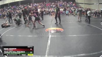 105 lbs Quarterfinal - Noah Johnson, Cane Bay Cobras vs Penelope Hall-Philbrick, White Knoll Youth Wrestling