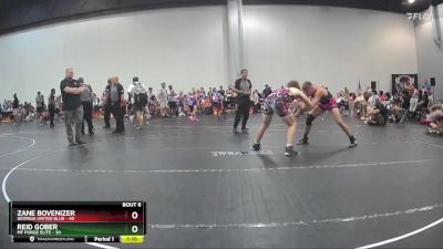 155 lbs Round 2 (10 Team) - Zane Bovenizer, Georgia United Blue vs Reid Gober, MF Purge Elite