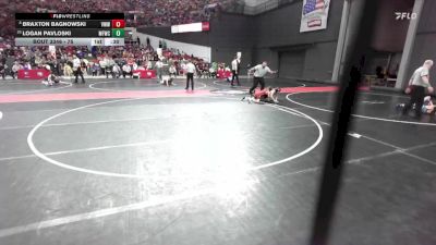 75 lbs Cons. Round 2 - Logan Pavloski, Menomonee Falls Wrestling Club vs Braxton Bagnowski, Wisconsin Rapids