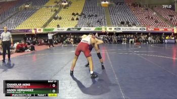 133 lbs 2nd Wrestleback (16 Team) - Haden Hernandez, Missouri Valley vs Chandlar Akins, Cumberlands (Ky.)