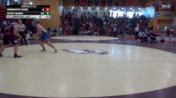 285 lbs 7th Place Match - Remington Hiser, Blackburn vs Wyatt Hanna, North Iowa Area Community College