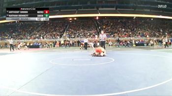 D4-113 lbs Champ. Round 1 - Anthony Green, Whittemore-Prescott vs Nathan Bennett, Sand Creek