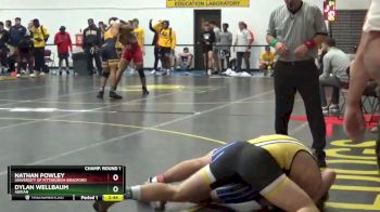 197 lbs Champ. Round 1 - Dylan Wellbaum, Adrian vs Nathan Powley, University Of Pittsburgh-Bradford