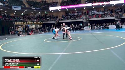 103 lbs Semifinal - August Reigh, Dillingham High School vs Cole Iverson, Bethel High School