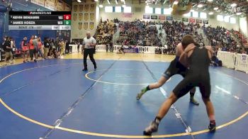 157 lbs Quarterfinal - Kevin Benjamin, Vero Beach Senior vs James Kosza, Wellington Community Hs