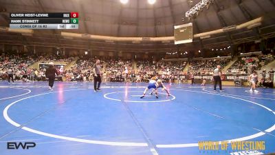 58 lbs Consi Of 16 #2 - Oliver Heist-Levine, Bozeman Wrestling Club vs Hank Stinnett, Higher Calling Wrestling Club