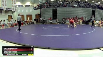 175 lbs Placement Matches (8 Team) - Calvin Stewart, Crown Point vs Drew Schapker, Evansville Mater Dei