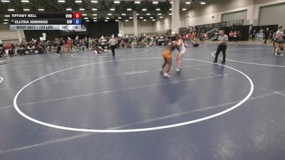 170 lbs Cons. Sub-quarters - Ellysia Jennings, Ground Zero Wrestling vs Tiffany Bell, Orange Vista High School Wrestling