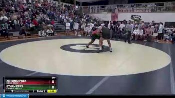 285 lbs Semis & 1st Wb (8 Team) - Ethan Epps, Commerce Hs vs Antonio Polk, Social Circle