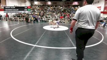 126 lbs 1st Place Match - Brody Allen, Glenrock vs Maverick Gallup, Kelly Walsh