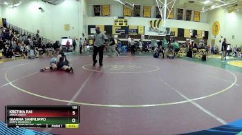 120 lbs 5th Place Match - Gianna Sanfilippo, North Ridgeville vs Kretina Rai, Akron North