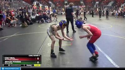 66 lbs Cons. Round 3 - Colt Neal, Big Rapids Cardinals vs Brycen Powers, Ida Elite WC