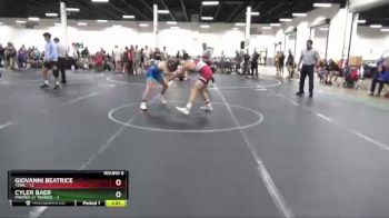 120 lbs Round 6 (8 Team) - Giovanni Beatrice, TDWC vs Cyler Baer, Proper-ly Trained