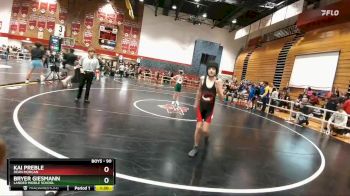 90 lbs Cons. Round 2 - Bryer Giesmann, Lander Middle School vs Kai Preble, Dean Morgan