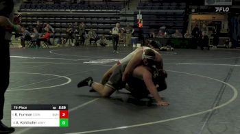 285 lbs 7th Place - Brendan Furman, Cornell vs Austin Kohlhofer, Army West Point