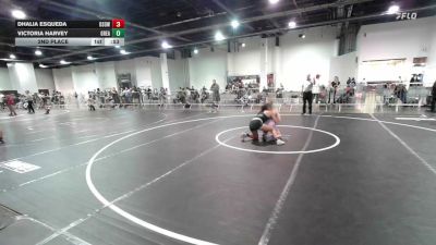 116 lbs 2nd Place - Dhalia Esqueda, Osoway vs Victoria Harvey, Greater Heights Wrestling