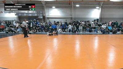 141 lbs Cons. Round 3 - Benjamin McComas, Davis & Elkins vs Bret Minnick, Tiffin